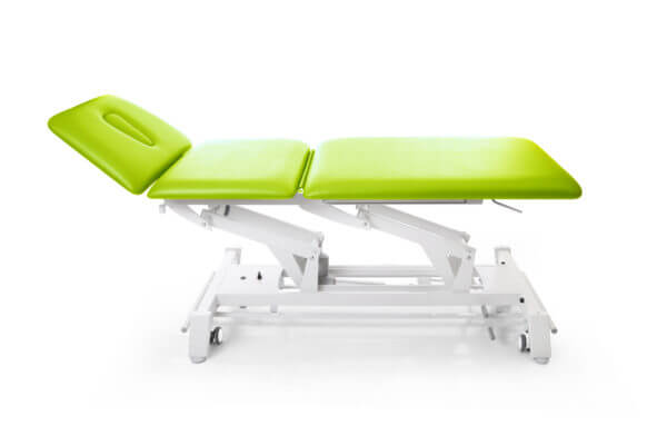 Electrische massagetafel “Prestige” 3 segmenten, 4 wielen | de massagetafel-specialist.nl